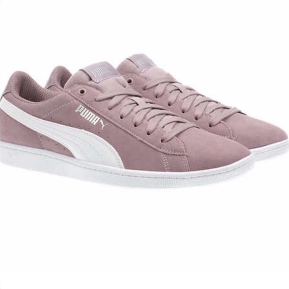 PUMA Ladies' Vikky Suede Shoe Pink (Elderberry)